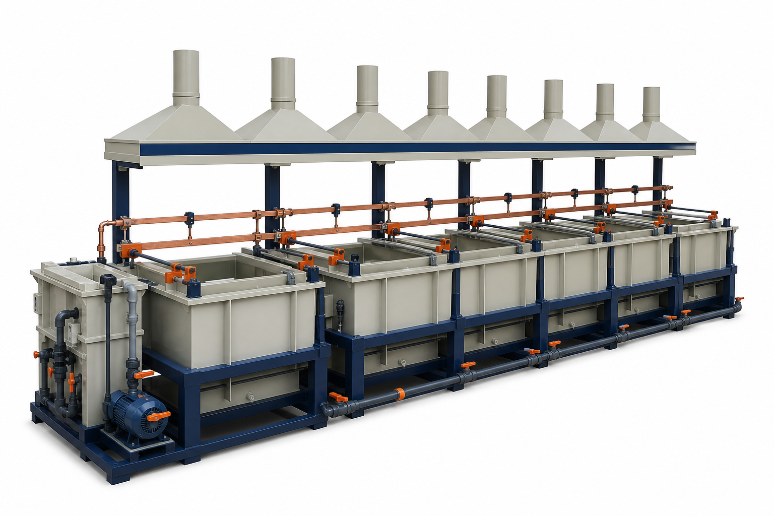 Manual plating plant