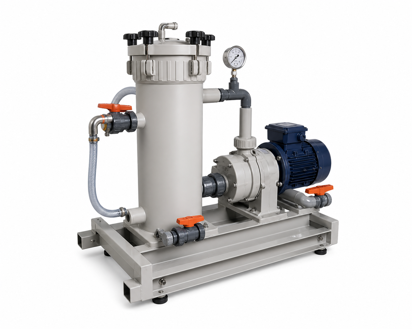 Electroplating filtration unit