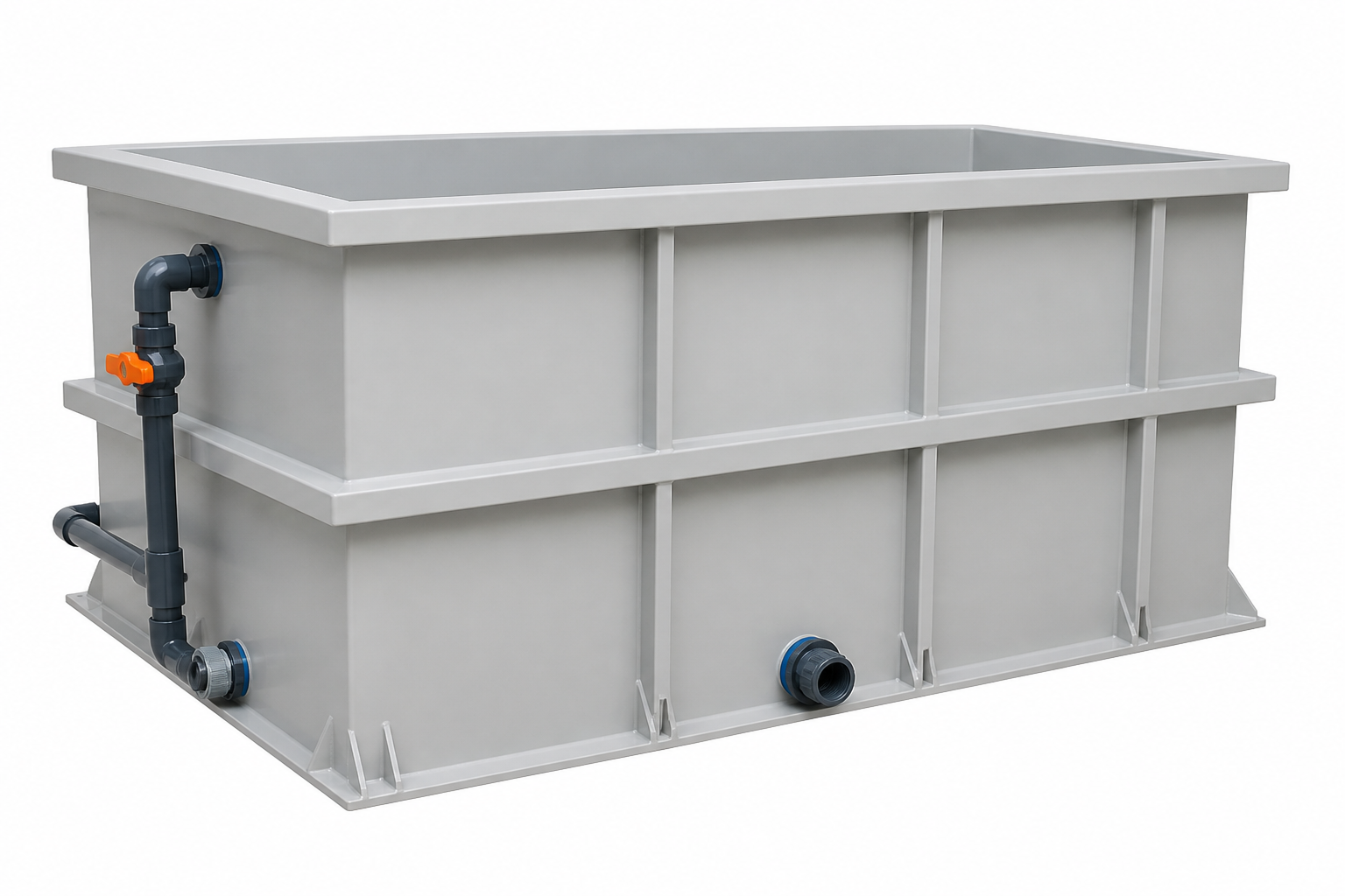 Polypropylene plating tank