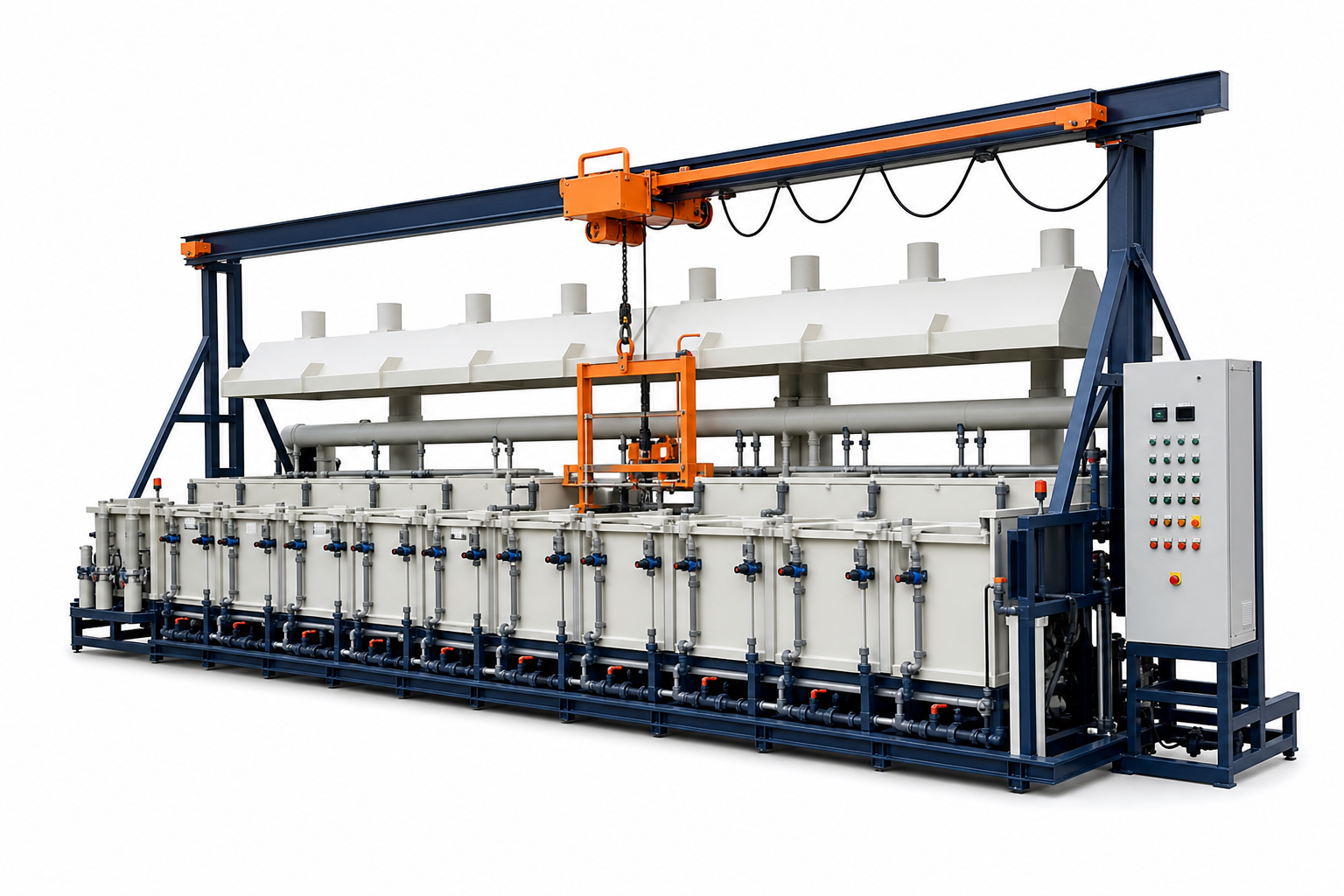 Semi automatic plating plant