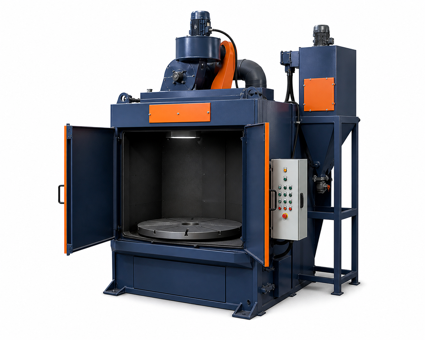 table type shot blasting machine