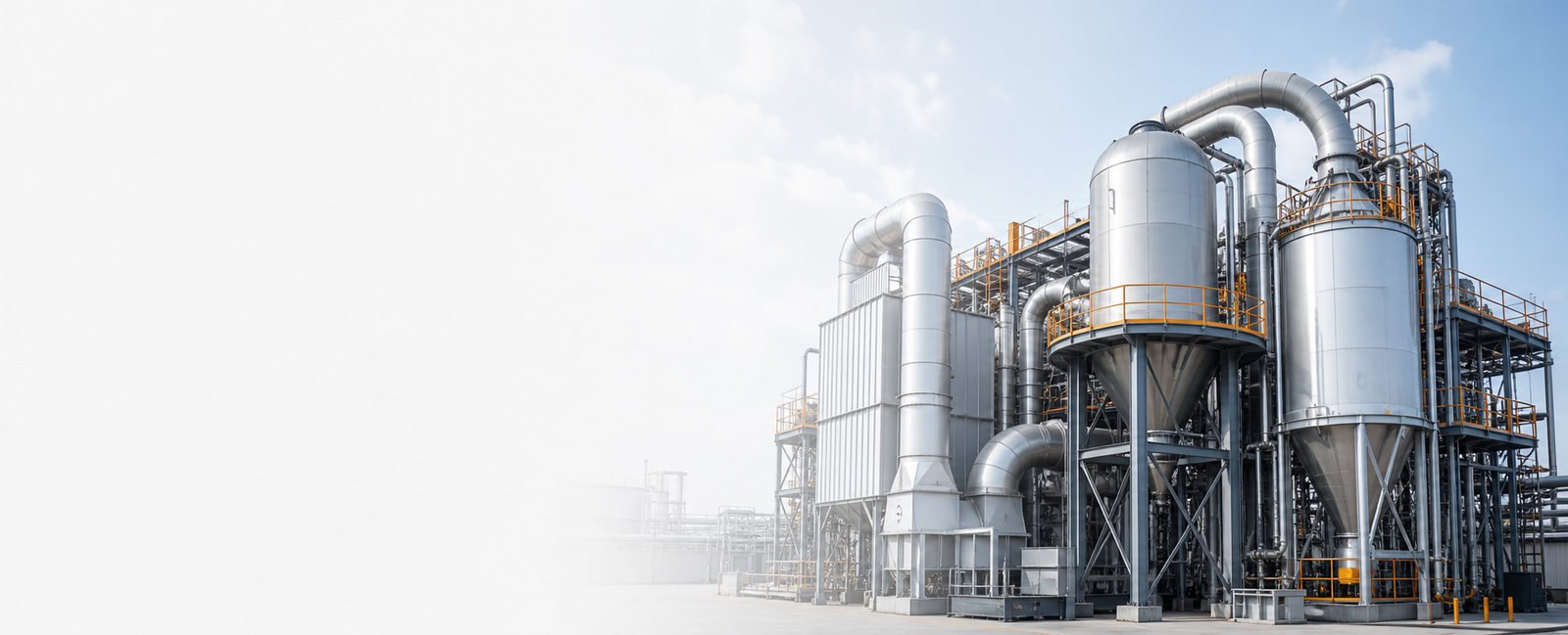 Modern industrial processing plant