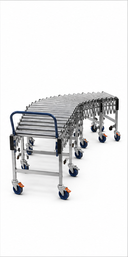 collapsible roller conveyors