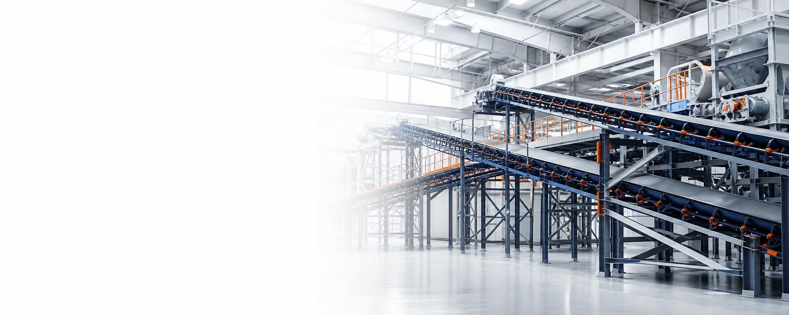 Industrial belt conveyor systems
