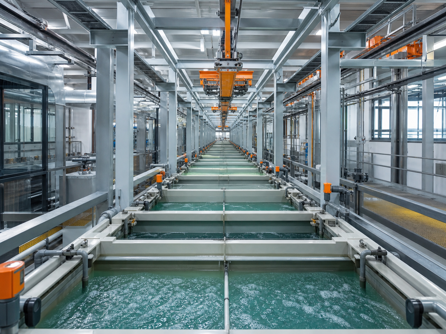 Electroplating equipment line