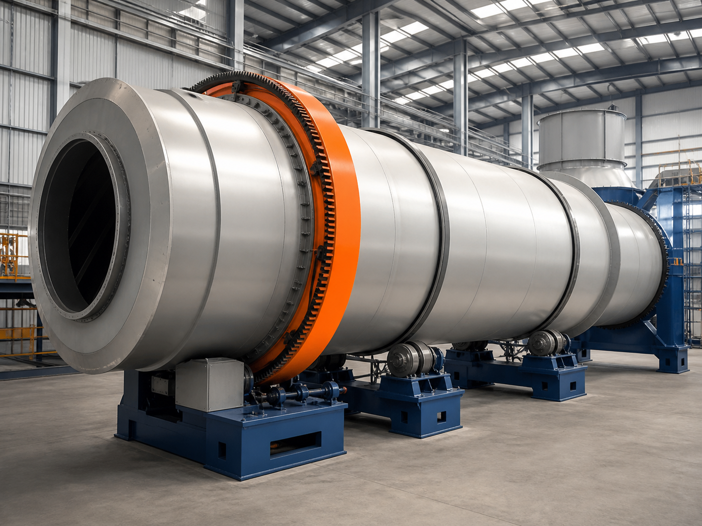 Industrial rotary dryer